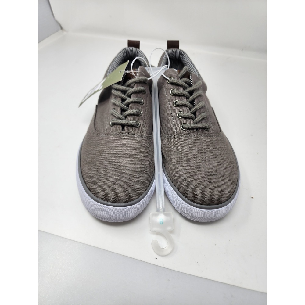 Goodfellow & Co Mens Low Top Lace Up Sneakers Gray Canvas Casual Size 8